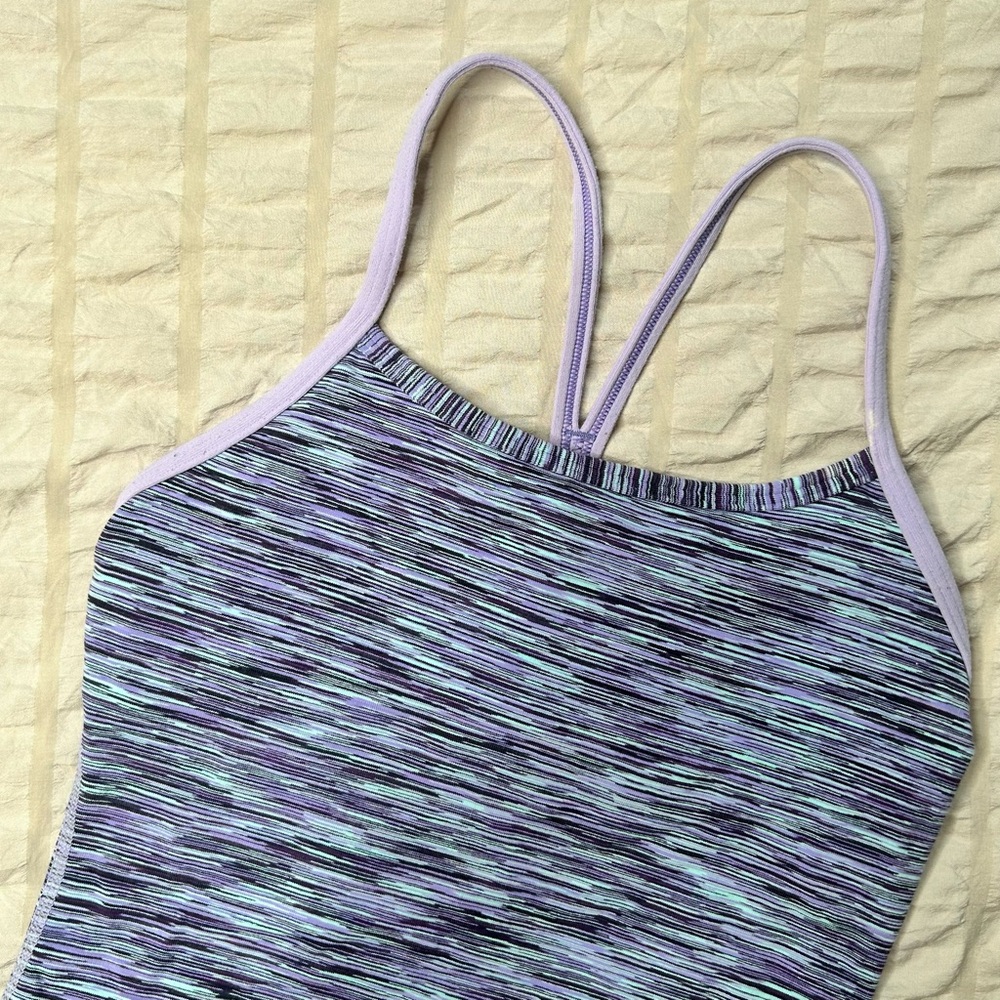 Lululemon Purple Y Tank with Built-In Bra | Size 2